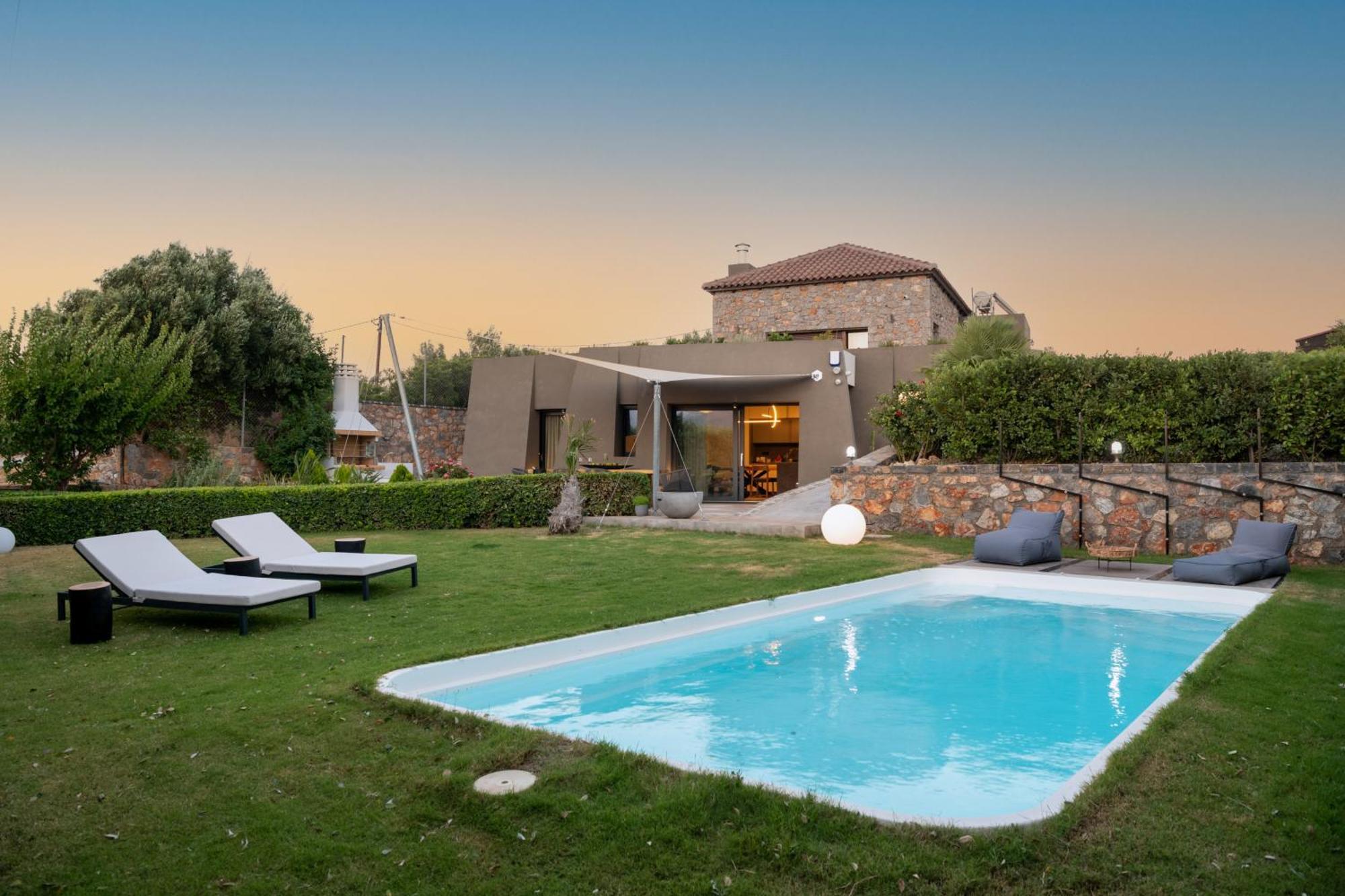 Lithari Luxury Villa With Private Pool, Your Perfect Retreat, Crete Agios Nikolaos Exterior foto